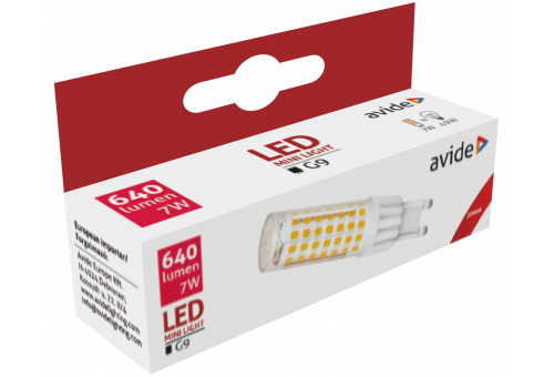 LED 7W G9 WW fekvő