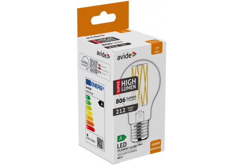 LED Filament Globo 3.8W E27 NW Super High Lumen