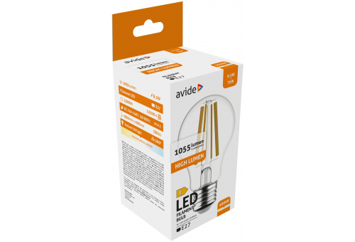 Bec LED Filament Globe 8.5W E27 NW Avide High lumen