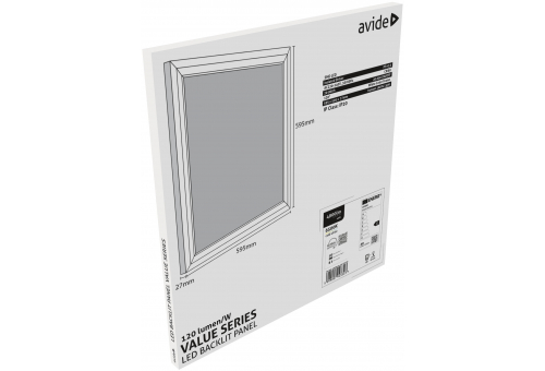 LED panel 60x60cm 40W CW 120lm/W Value Range Backlit