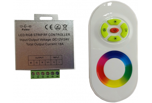 LED pás 12V 216W RGB 5 gombíkové RF Diaľkové ovládanie s dotykovým panelom