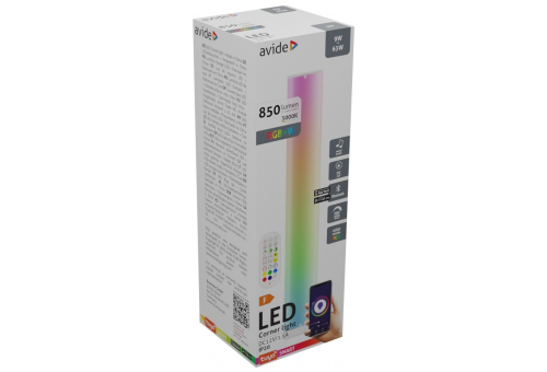 LED Rohová lampa Digitálne RGB + 3000K BT + s hudobným senzorom