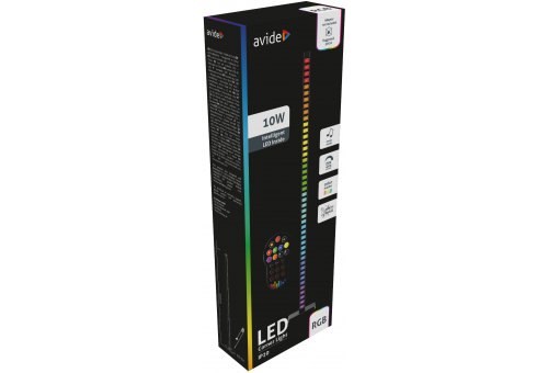 LED Rohová lampa Digitálne RGB s hudobným senzorom + IR táv