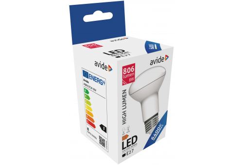 Bec LED R63 8W E27 CW Avide