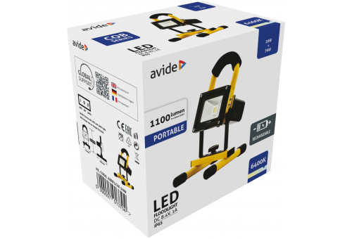 Reflector LED reîncărcabil 20W CW Avide