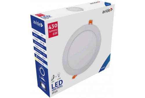 LED Beépíthető Kerek Mennyezeti Lámpa ALU 6W CW