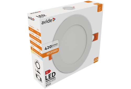 Plafonieră LED încorporabilă 6W NW Rotundă Aluminiu Avide