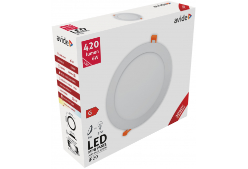 Plafonieră LED încorporabilă 6W WW Rotundă Aluminiu Avide