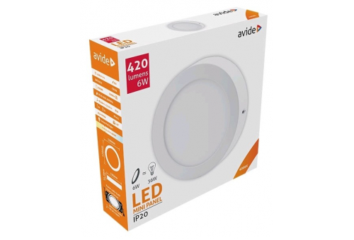 Plafonieră LED 6W NW Rotundă Aluminiu Avide