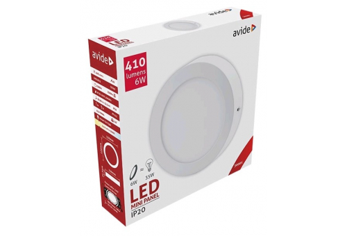 Plafonieră LED 6W WW Rotundă Aluminiu Avide