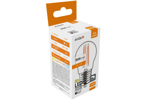 LED Filament Mini Globe 5.9W E27 NW 4000K Dimmable