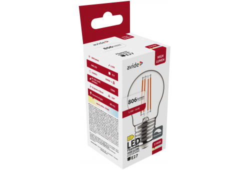 Avide LED Filament Mini Globe 5.9W E27 WW 2700K Dimmable